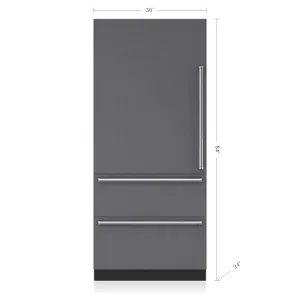 Sub-Zero IT36RIDRH 36" Designer Over-And-Under Refrigerator Internal Dispenser - Panel Ready