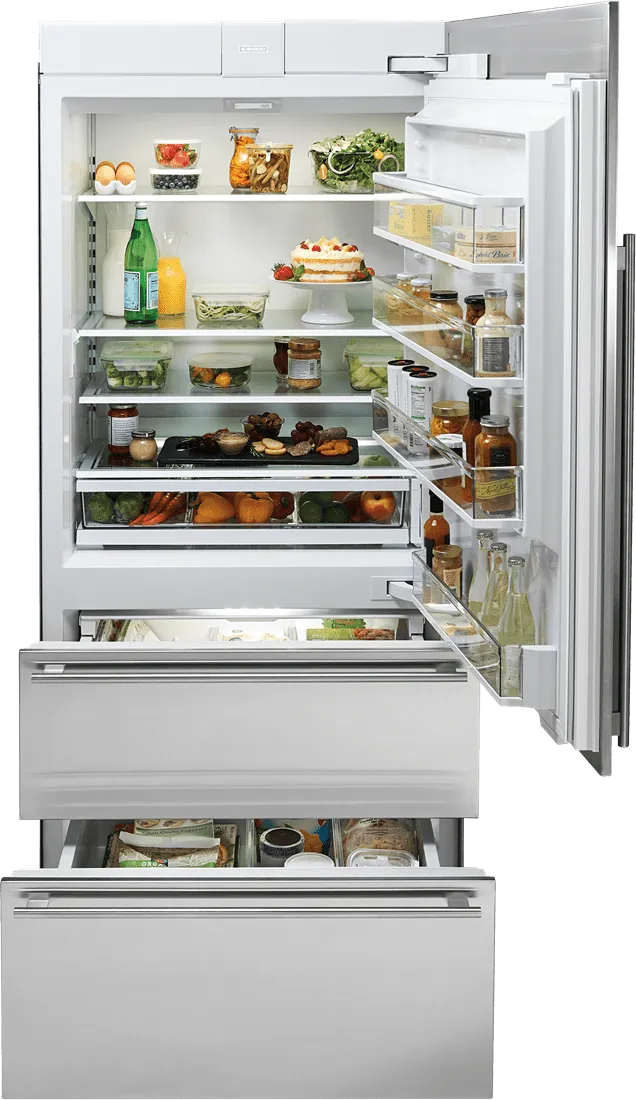Sub-Zero IT36RIDRH 36" Designer Over-And-Under Refrigerator Internal Dispenser - Panel Ready