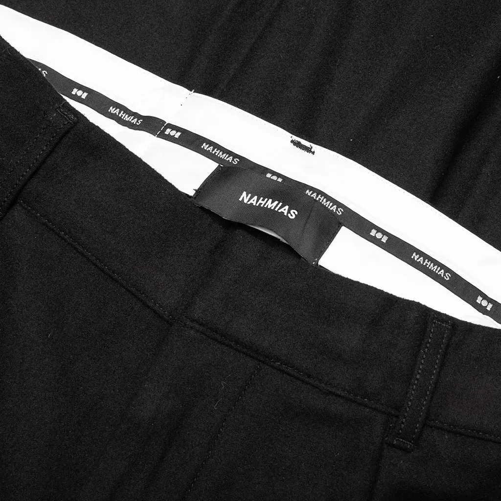 Suiting Pleated Trousers - Black