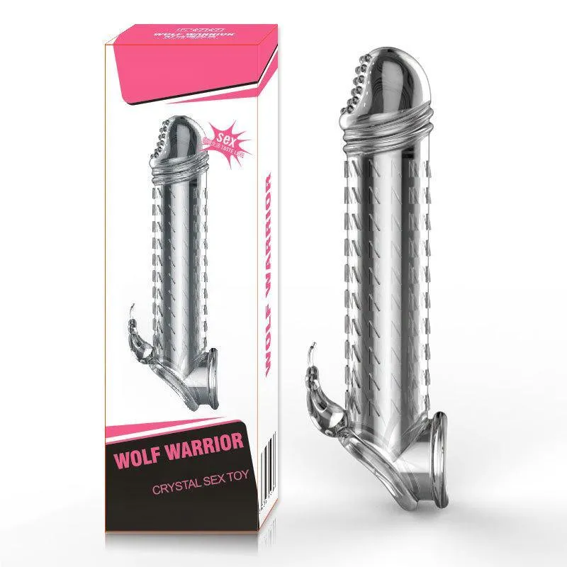 Thicken Penis Extender Sleeve Sex Extending 2PCS Set