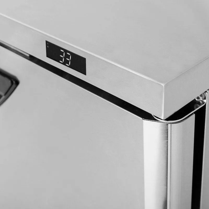 Turbo Air TWR-60SD-N Super Deluxe Series Solid 2 Door Worktop Refrigerator, 16 cu. ft.