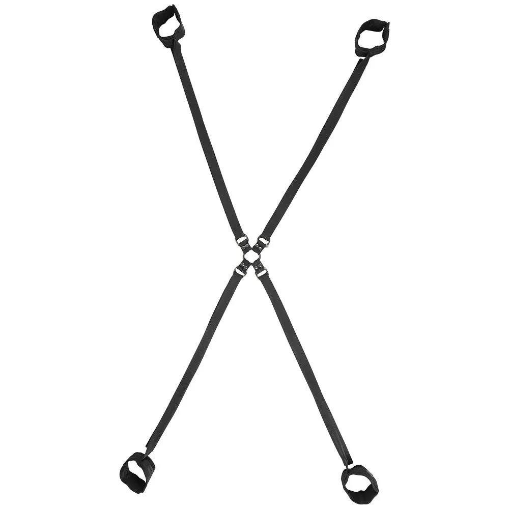 Velvet Noir Adjustable Hog Tie & Cuff Set