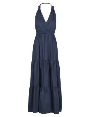 Wander Halter Dress, Navy