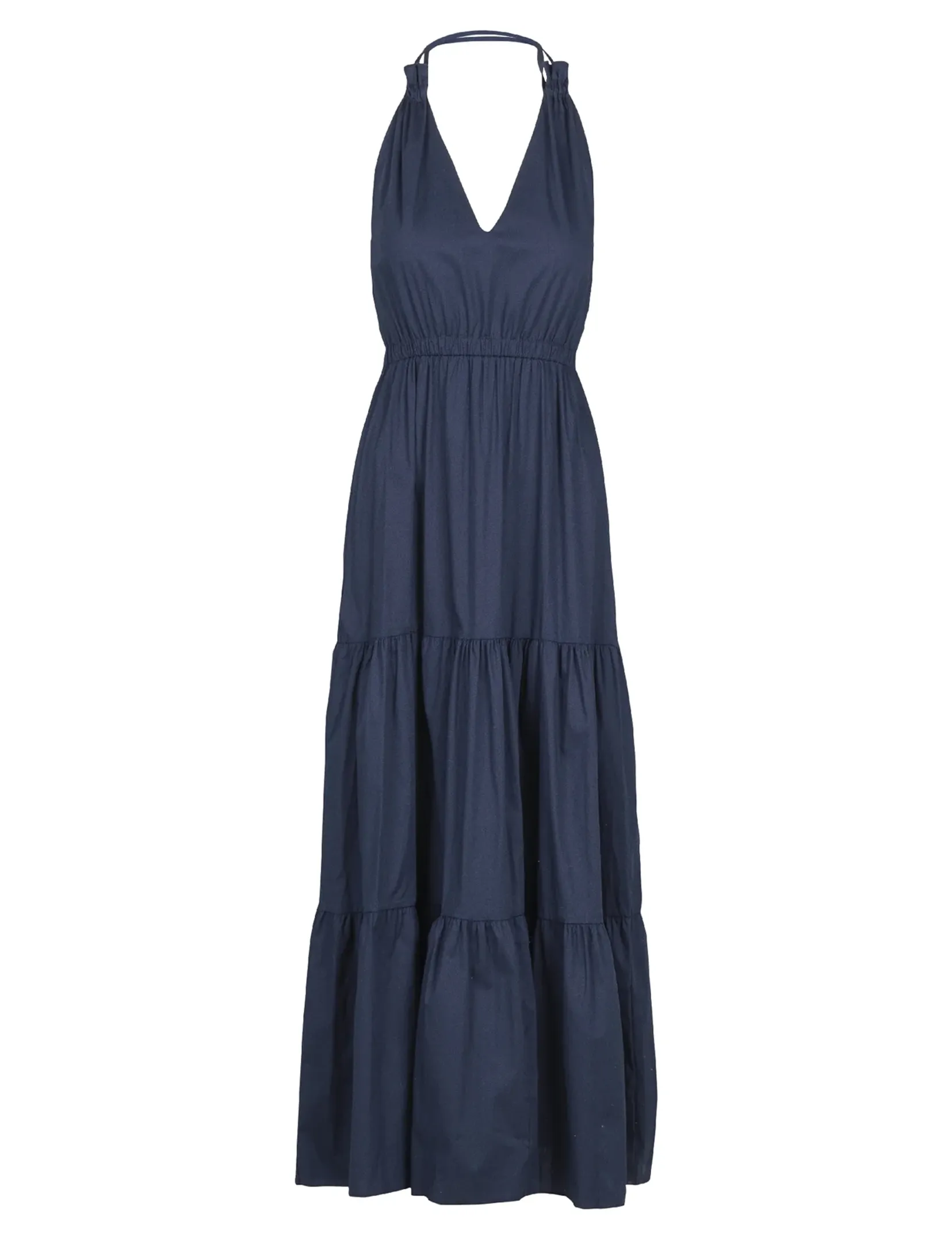 Wander Halter Dress, Navy