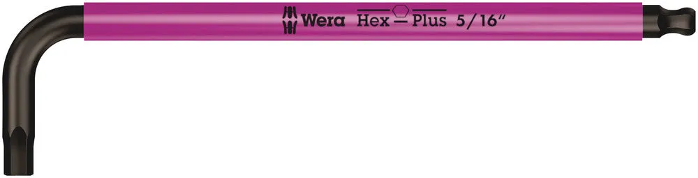Wera 022636 1/4" x 185mm Hex   Ball End Hex L-key (Turquoise)