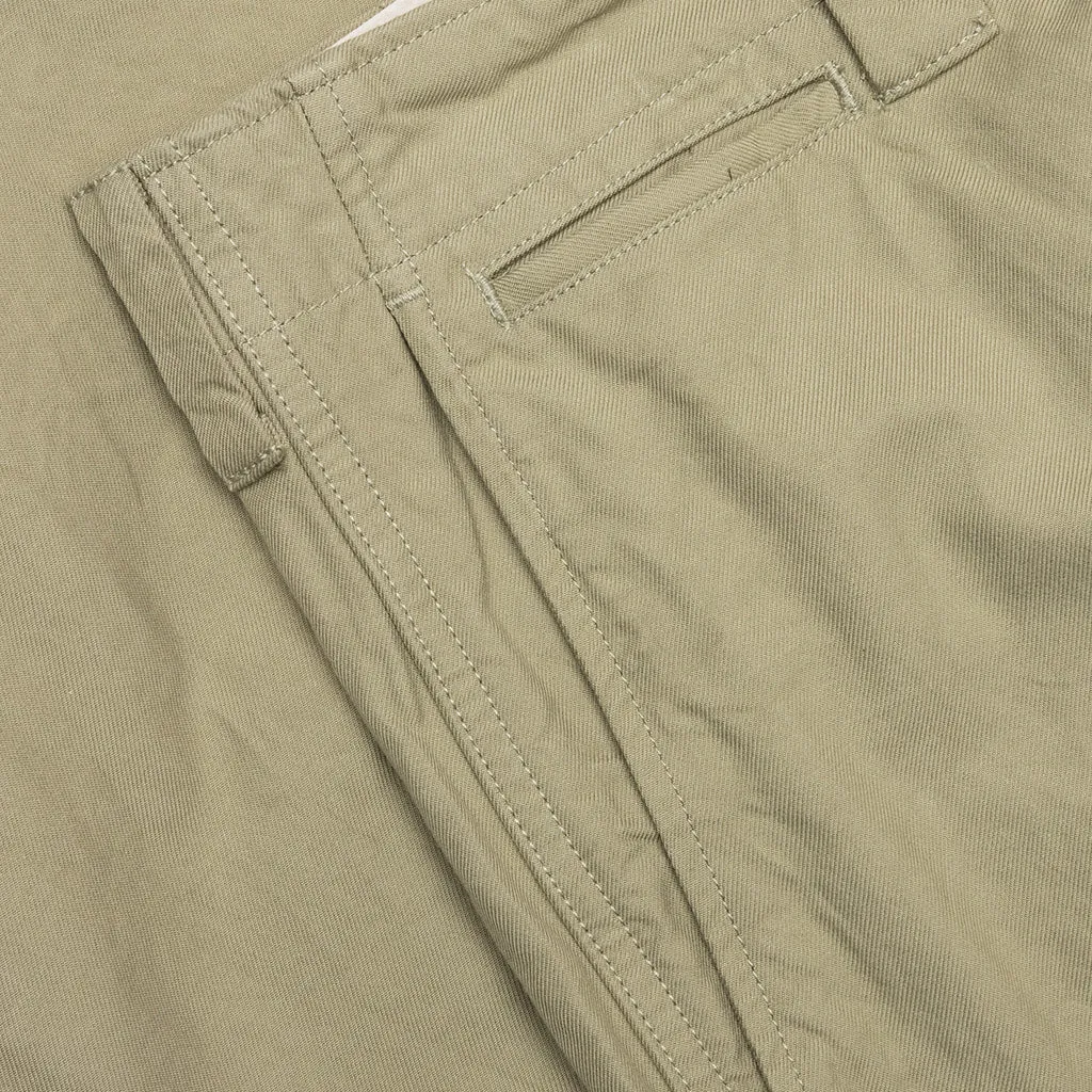Wide Chino Pants - Light Green