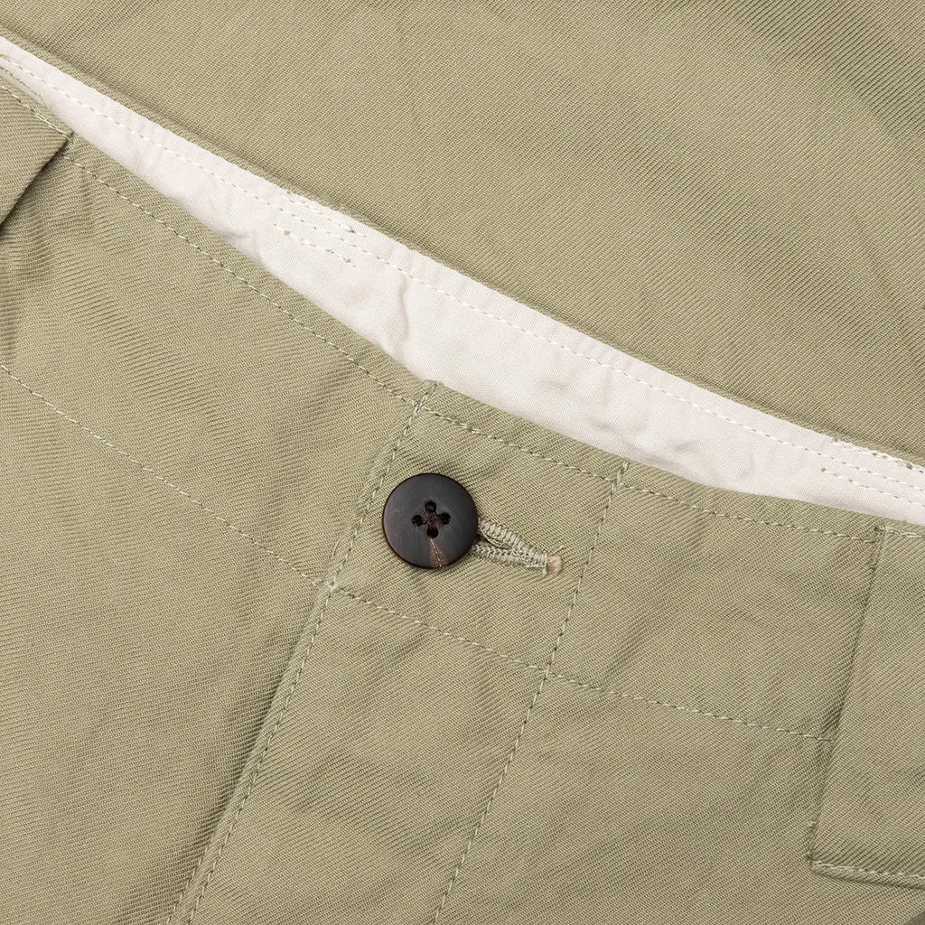 Wide Chino Pants - Light Green