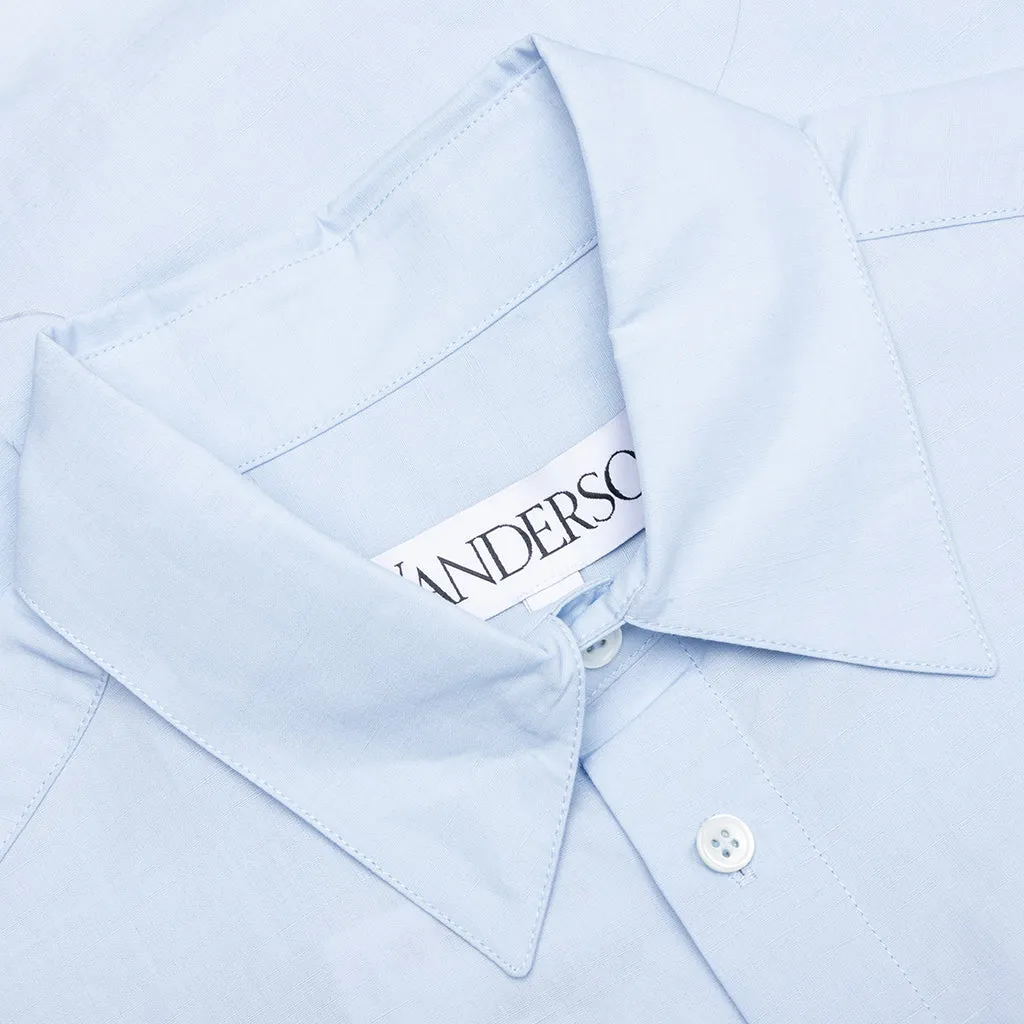 Window Embroidery Shirt - Light Blue