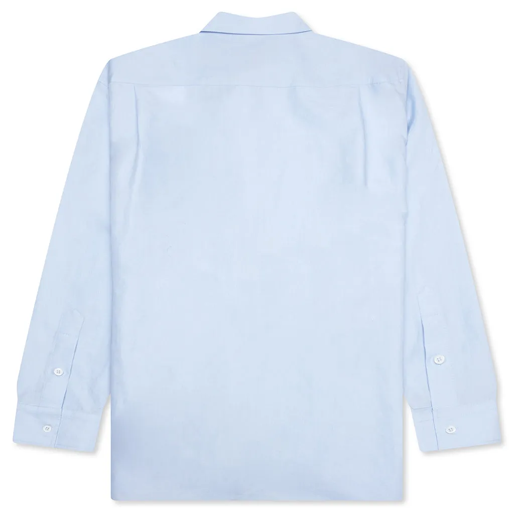 Window Embroidery Shirt - Light Blue