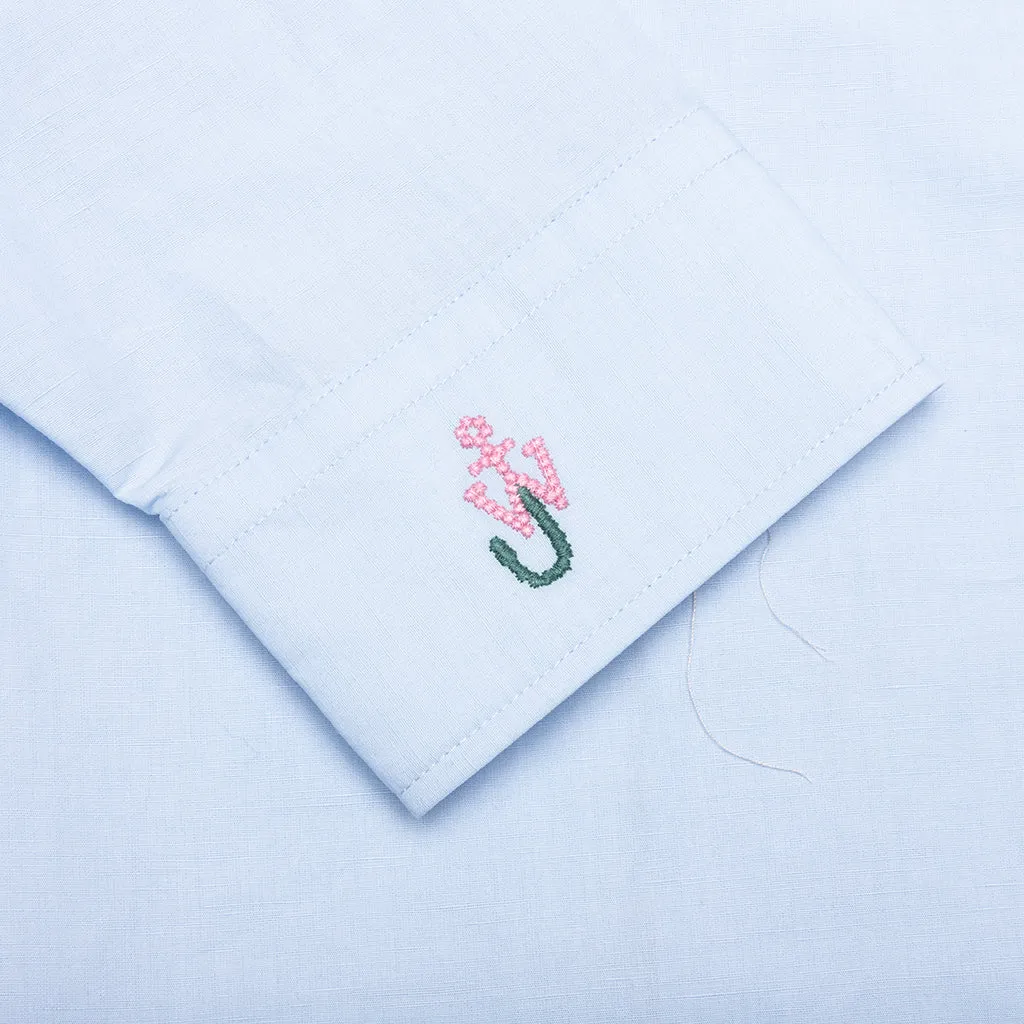 Window Embroidery Shirt - Light Blue