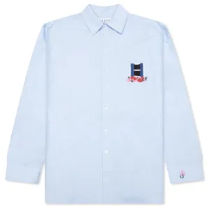 Window Embroidery Shirt - Light Blue
