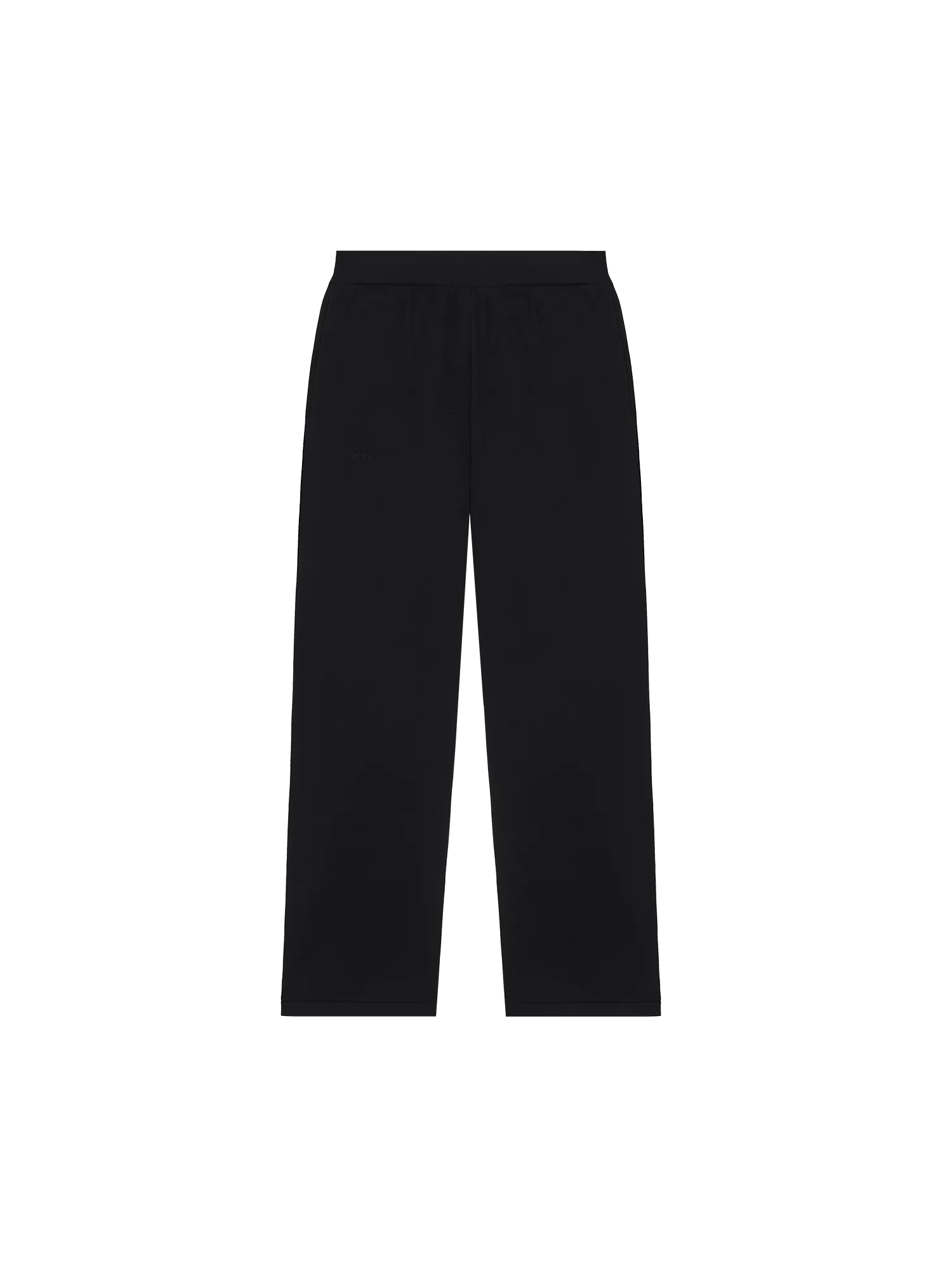 Womens DNA Knitted Straight Leg Track Pants—black