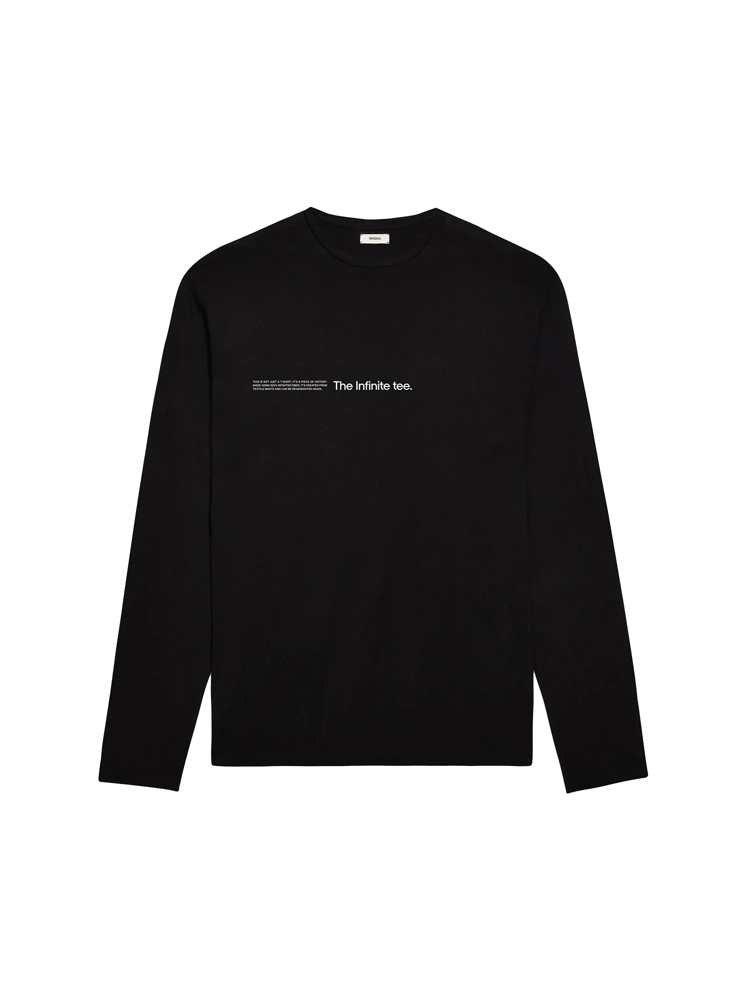 Womens PANGAIA LAB Infinited Fiber Long Sleeve T-shirt—black