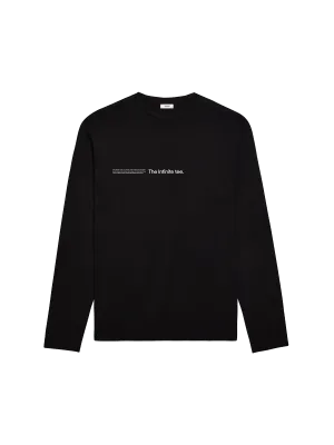 Womens PANGAIA LAB Infinited Fiber Long Sleeve T-shirt—black